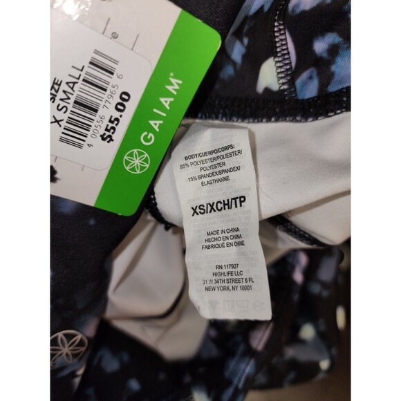 GAIAM Women’s Compression Tie Dye Low Rise Yoga Gym Leggings sz XS - Picture 8 of 9